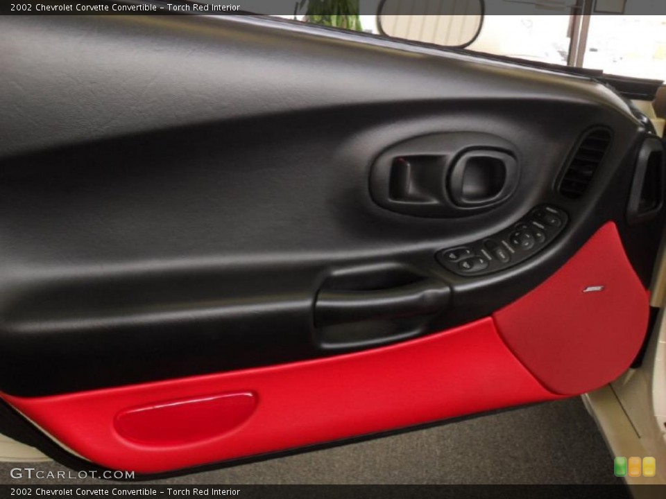 Torch Red Interior Door Panel for the 2002 Chevrolet Corvette Convertible #48024072