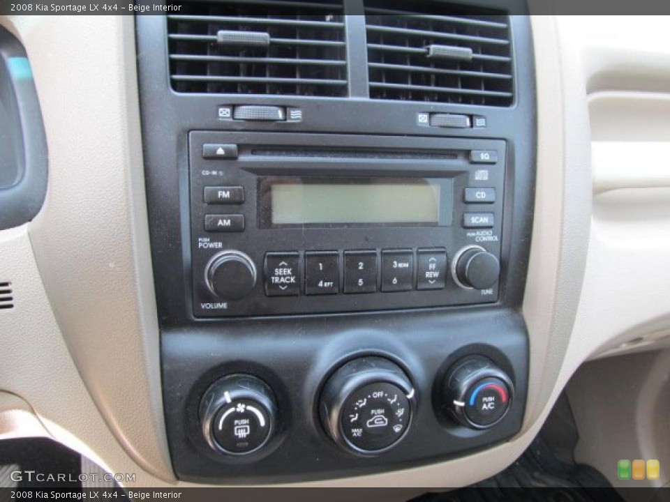 Beige Interior Controls for the 2008 Kia Sportage LX 4x4 #48027032