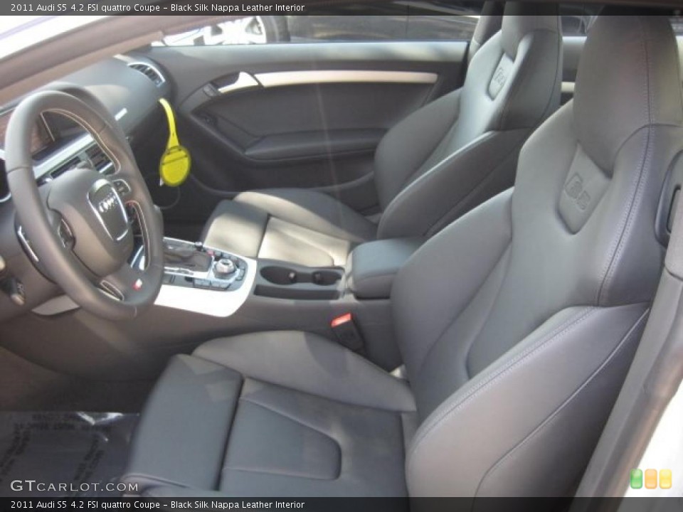 Black Silk Nappa Leather Interior Photo for the 2011 Audi S5 4.2 FSI quattro Coupe #48028352