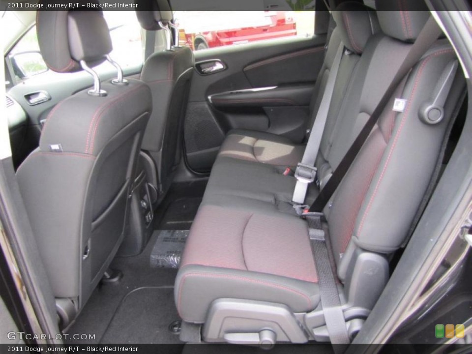 Black/Red Interior Photo for the 2011 Dodge Journey R/T #48028790