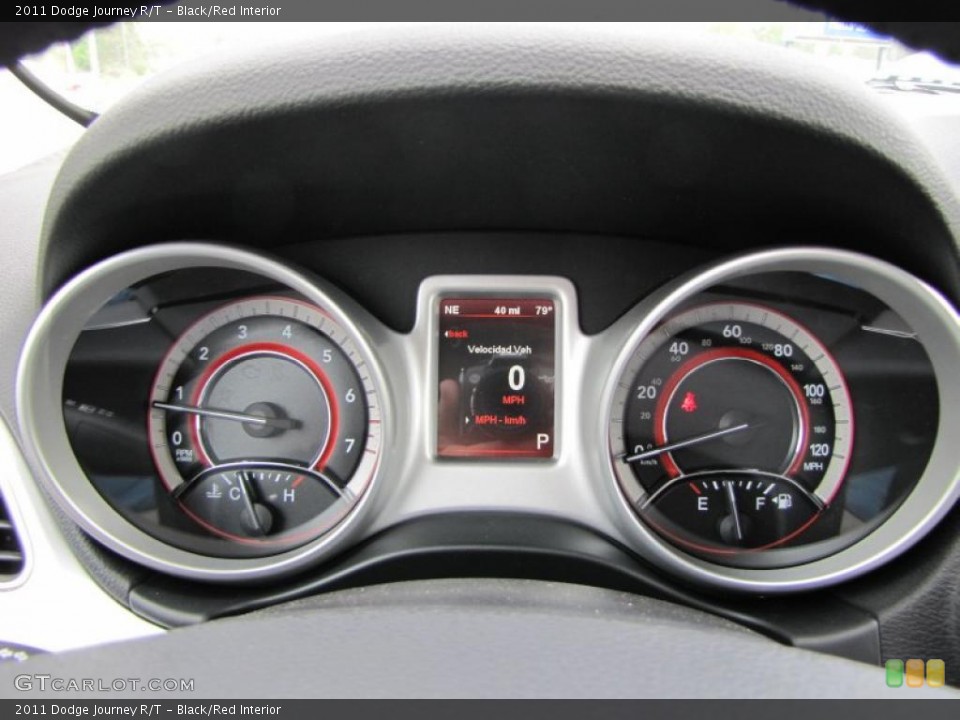 Black/Red Interior Gauges for the 2011 Dodge Journey R/T #48028910