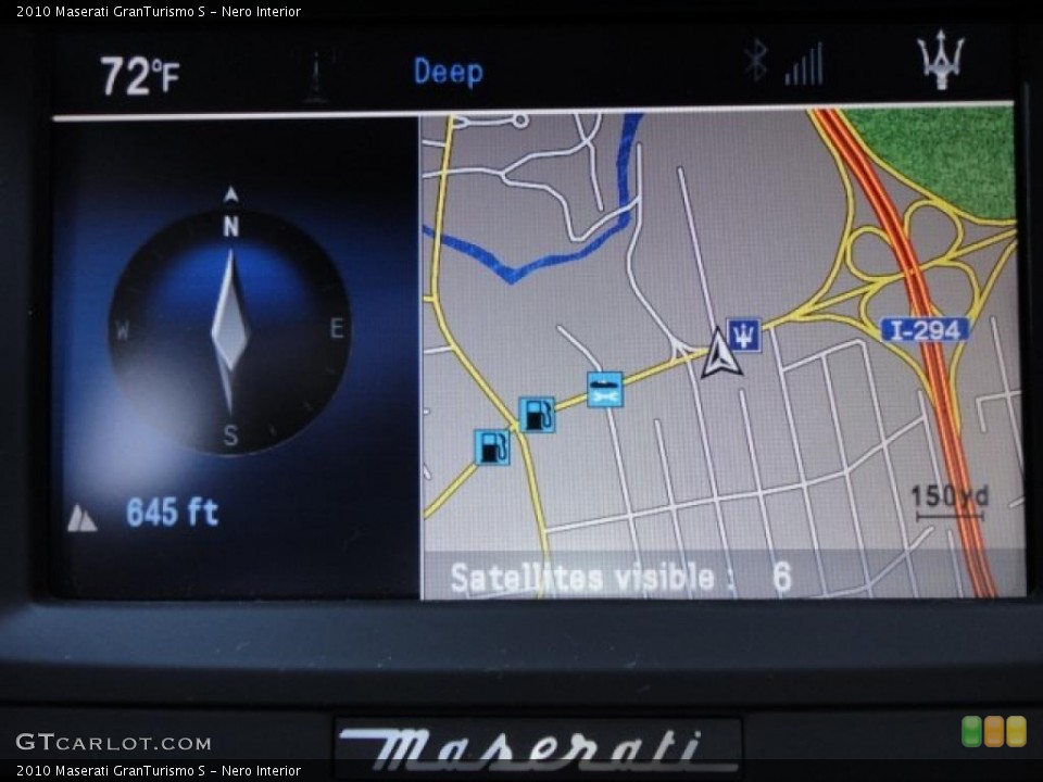 Nero Interior Navigation for the 2010 Maserati GranTurismo S #48029954