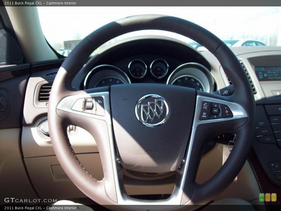 Cashmere Interior Steering Wheel for the 2011 Buick Regal CXL #48030506