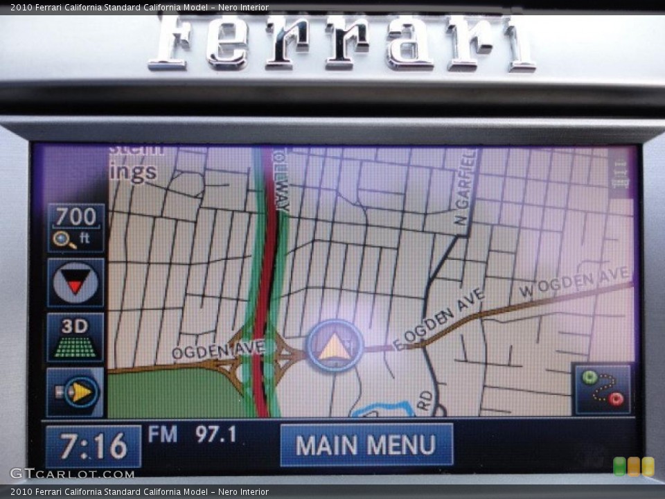 Nero Interior Navigation for the 2010 Ferrari California  #48030578