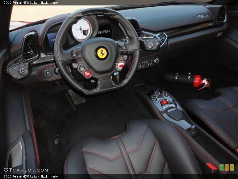 Black Interior Prime Interior for the 2010 Ferrari 458 Italia #48030959