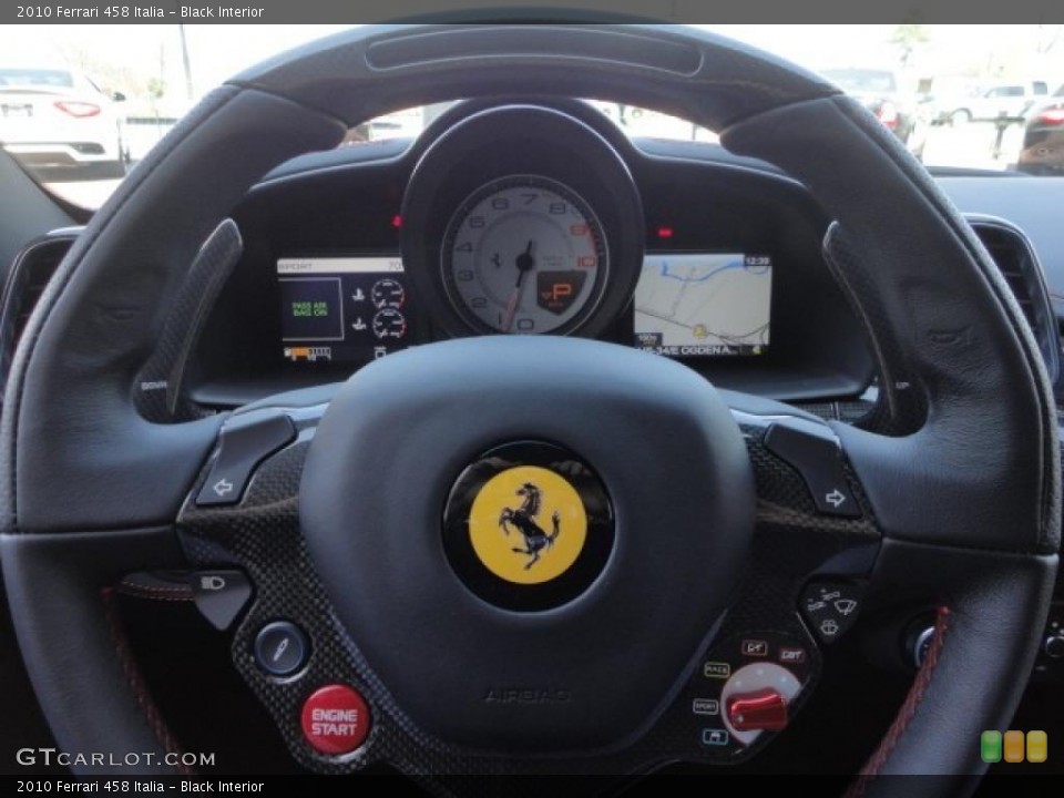 Black Interior Steering Wheel for the 2010 Ferrari 458 Italia #48031040