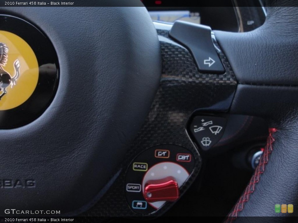 Black Interior Controls for the 2010 Ferrari 458 Italia #48031070