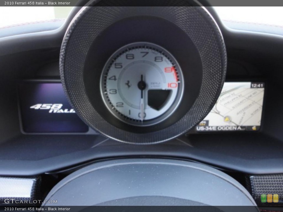 Black Interior Gauges for the 2010 Ferrari 458 Italia #48031100