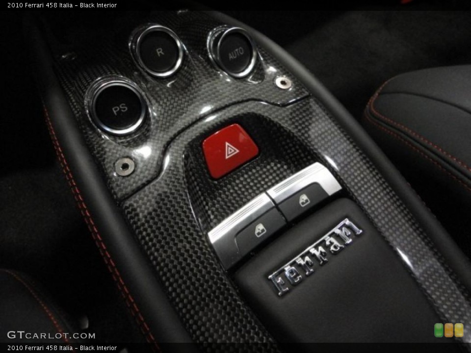 Black Interior Controls for the 2010 Ferrari 458 Italia #48031178