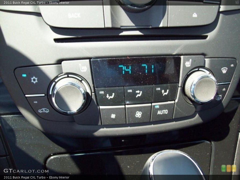 Ebony Interior Controls for the 2011 Buick Regal CXL Turbo #48031241