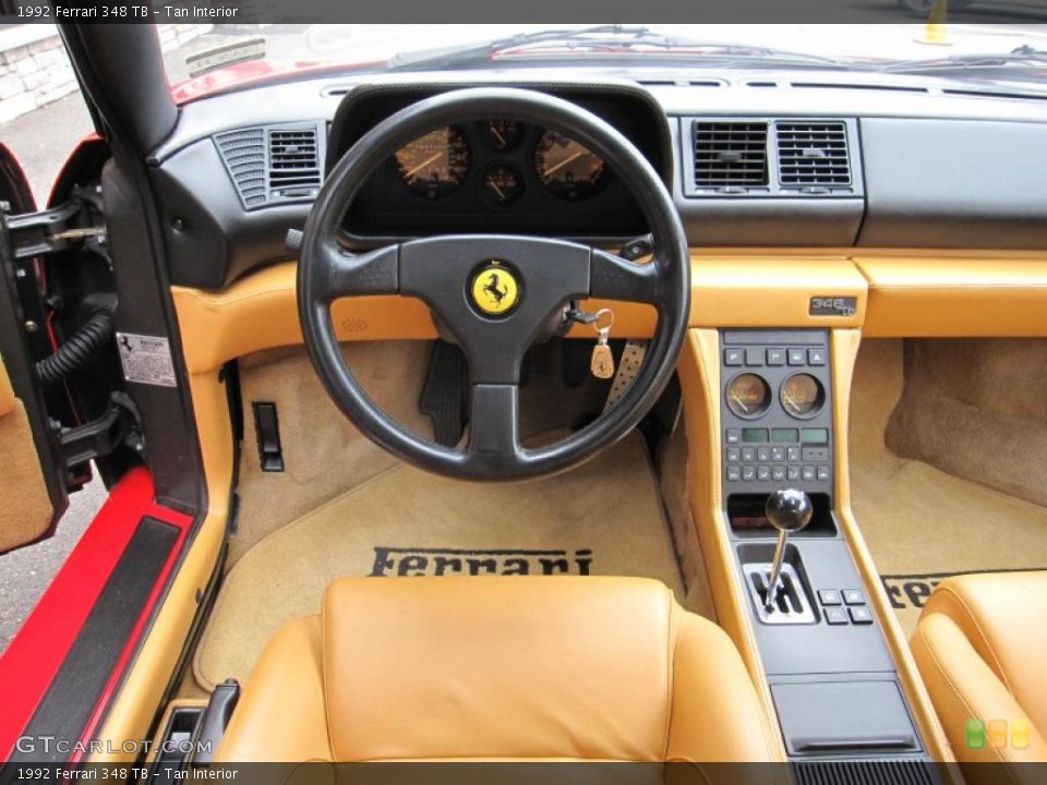 Tan Interior Dashboard for the 1992 Ferrari 348 TB #48032024