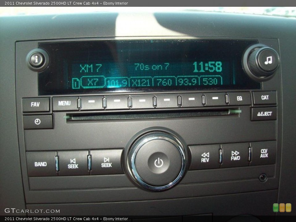 Ebony Interior Controls for the 2011 Chevrolet Silverado 2500HD LT Crew Cab 4x4 #48032660