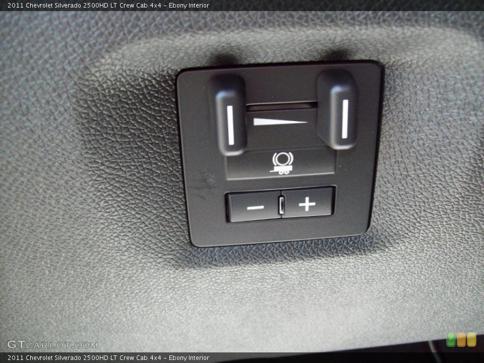 Ebony Interior Controls for the 2011 Chevrolet Silverado 2500HD LT Crew Cab 4x4 #48032915