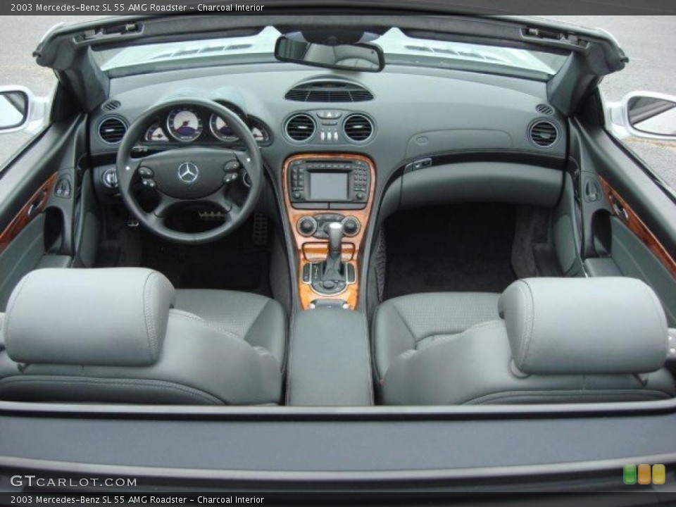 Charcoal Interior Dashboard for the 2003 Mercedes-Benz SL 55 AMG Roadster #48033605