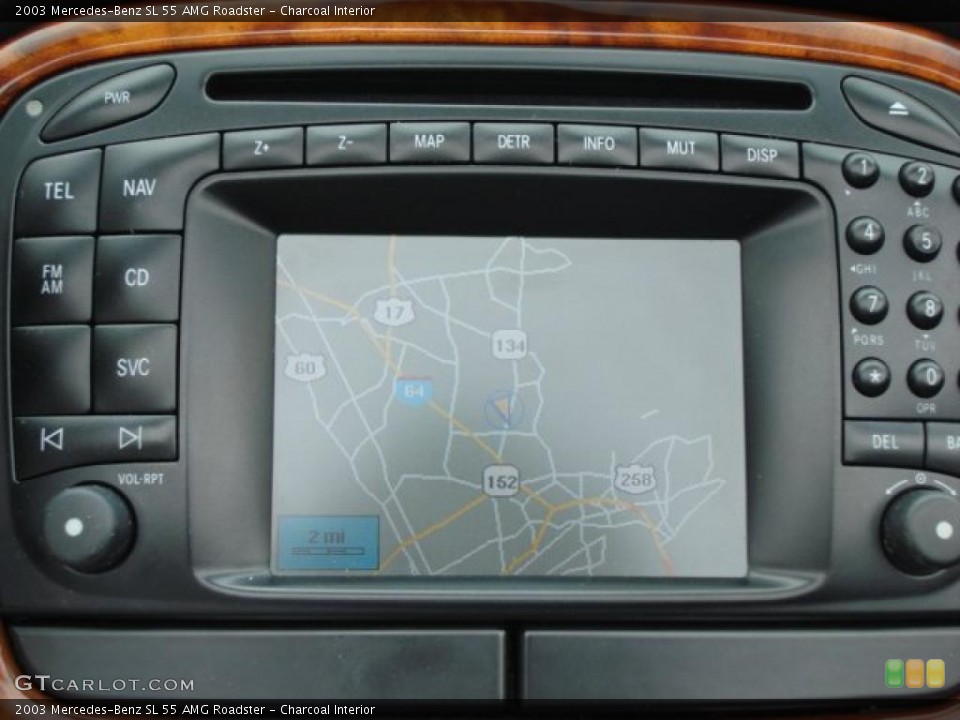 Charcoal Interior Navigation for the 2003 Mercedes-Benz SL 55 AMG Roadster #48033737