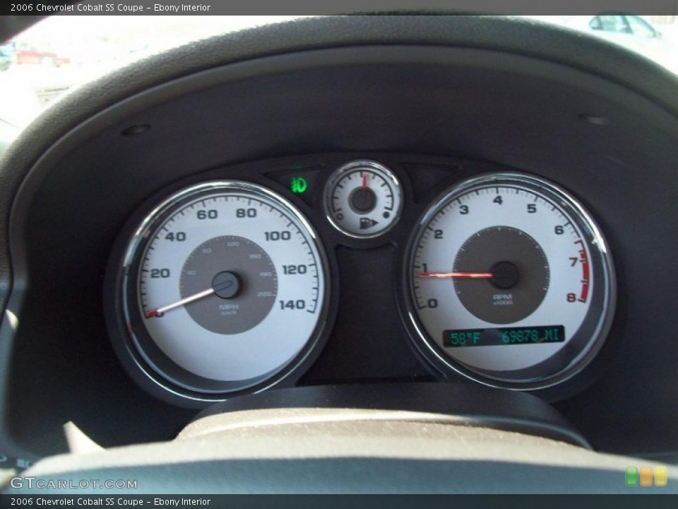 Ebony Interior Gauges for the 2006 Chevrolet Cobalt SS Coupe #48034067