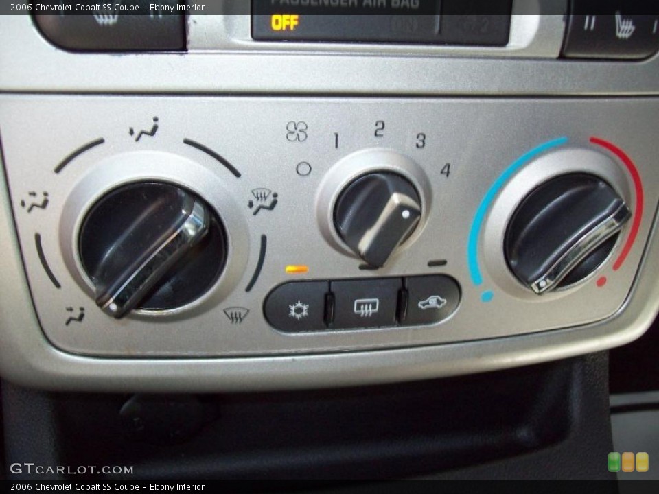 Ebony Interior Controls for the 2006 Chevrolet Cobalt SS Coupe #48034100