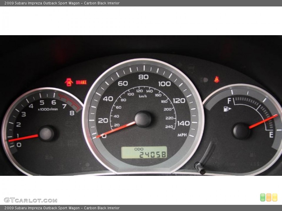 Carbon Black Interior Gauges for the 2009 Subaru Impreza Outback Sport Wagon #48034841