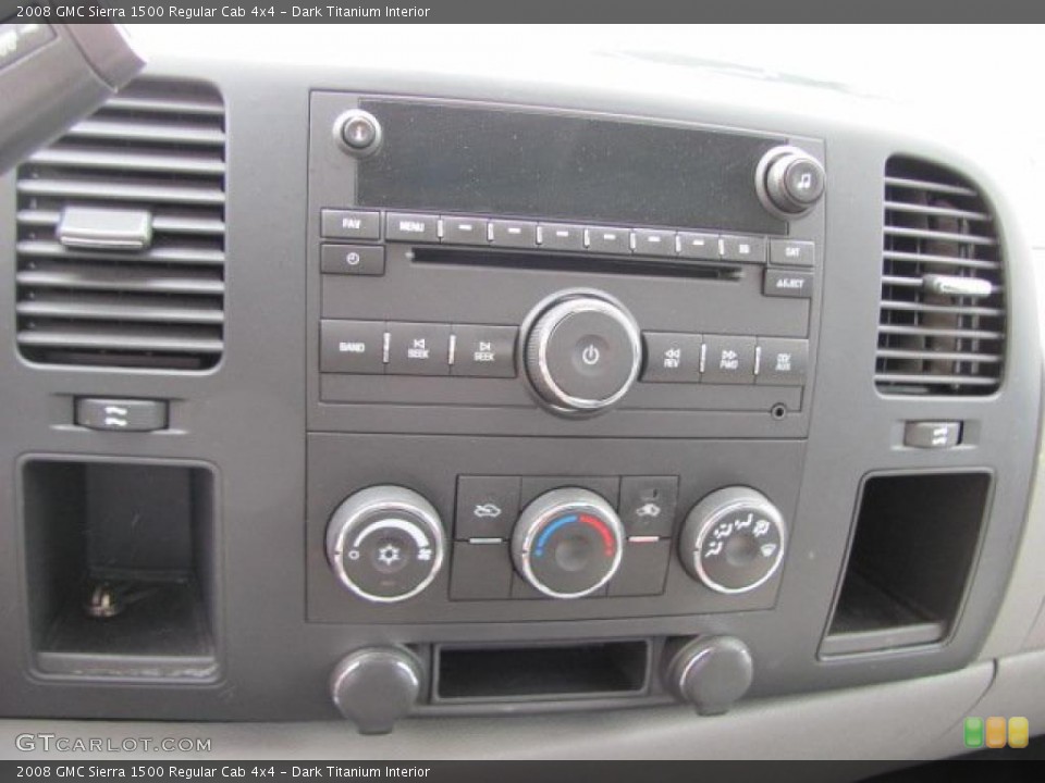 Dark Titanium Interior Controls for the 2008 GMC Sierra 1500 Regular Cab 4x4 #48036554