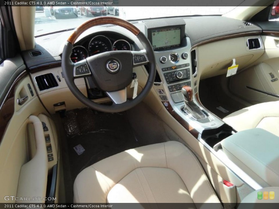 Cashmere/Cocoa Interior Prime Interior for the 2011 Cadillac CTS 4 3.0 AWD Sedan #48040496