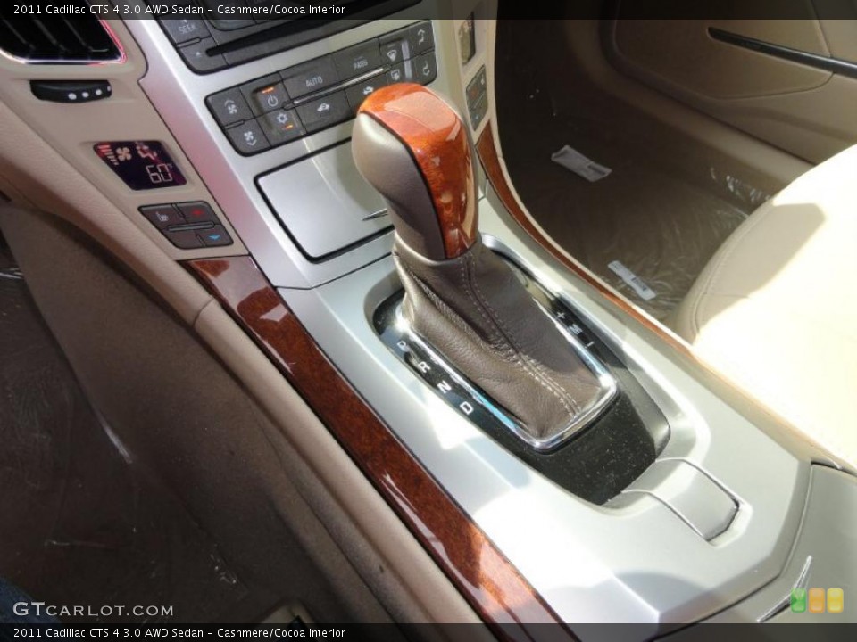 Cashmere/Cocoa Interior Transmission for the 2011 Cadillac CTS 4 3.0 AWD Sedan #48040601