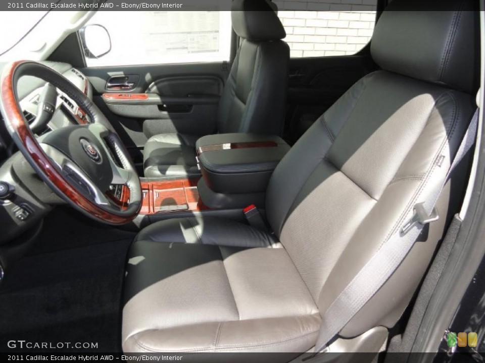 Ebony/Ebony Interior Photo for the 2011 Cadillac Escalade Hybrid AWD #48042233