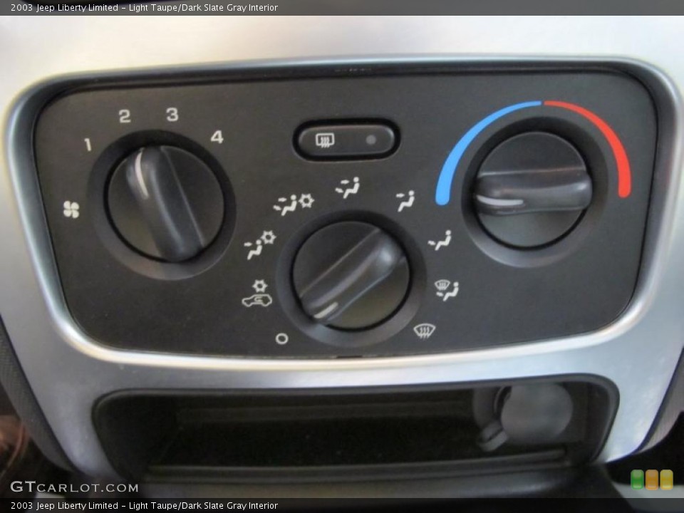 Light Taupe/Dark Slate Gray Interior Controls for the 2003 Jeep Liberty Limited #48043653