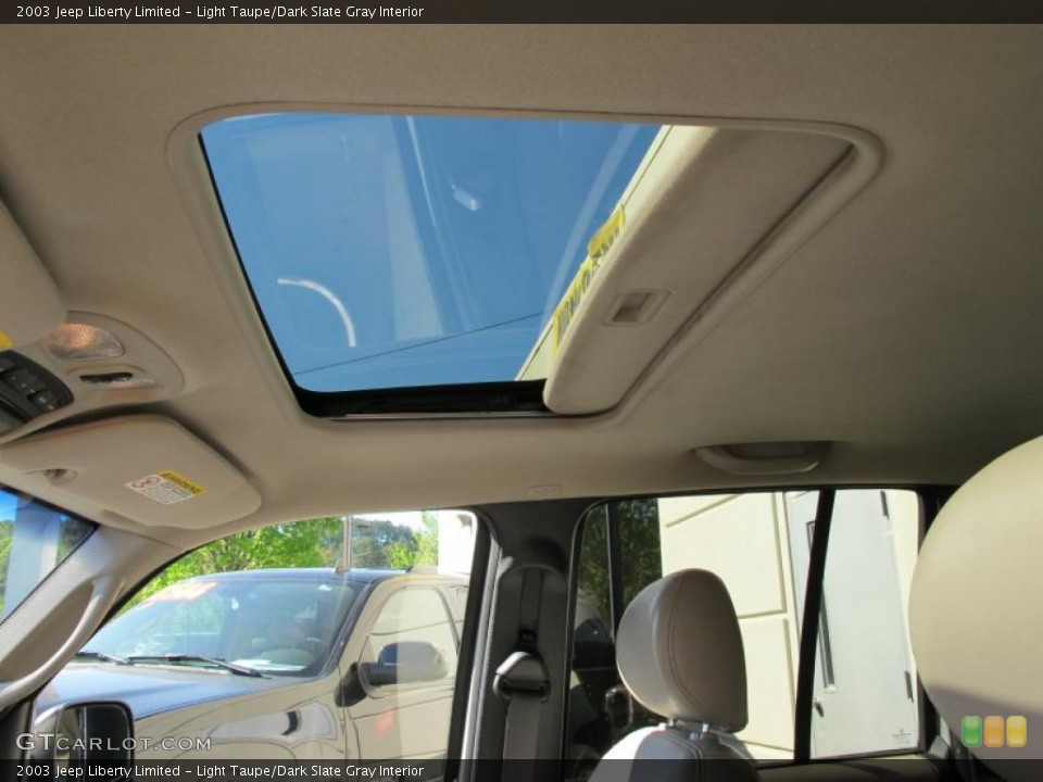 Light Taupe/Dark Slate Gray Interior Sunroof for the 2003 Jeep Liberty Limited #48043683