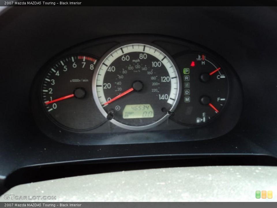 Black Interior Gauges for the 2007 Mazda MAZDA5 Touring #48045448