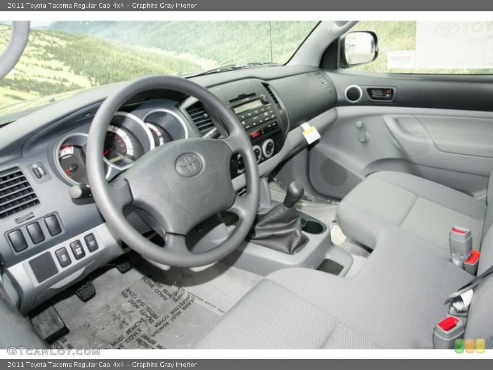 Graphite Gray Interior Photo for the 2011 Toyota Tacoma Regular Cab 4x4 #48045964