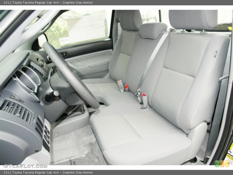 Graphite Gray Interior Photo for the 2011 Toyota Tacoma Regular Cab 4x4 #48045979