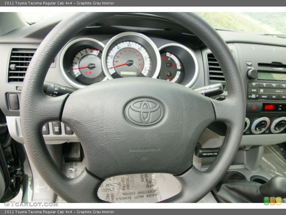 Graphite Gray Interior Steering Wheel for the 2011 Toyota Tacoma Regular Cab 4x4 #48046003