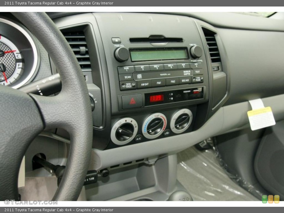 Graphite Gray Interior Controls for the 2011 Toyota Tacoma Regular Cab 4x4 #48046018