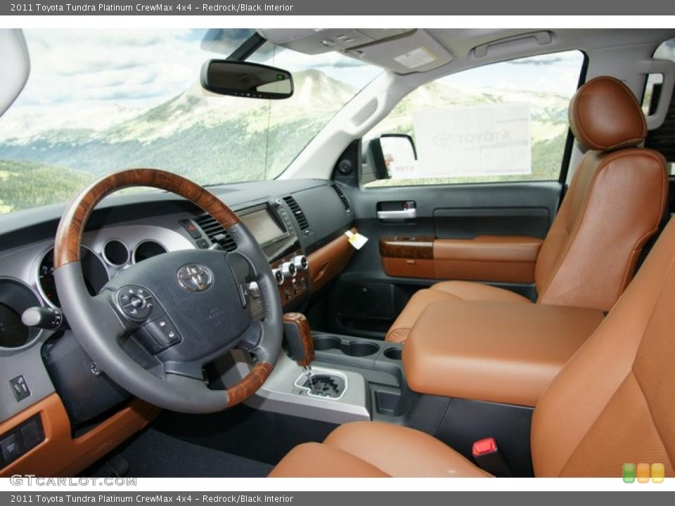 Redrock/Black Interior Photo for the 2011 Toyota Tundra Platinum CrewMax 4x4 #48046099