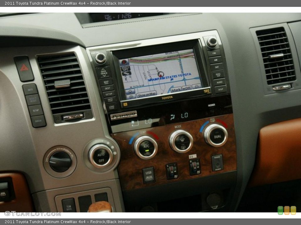Redrock/Black Interior Navigation for the 2011 Toyota Tundra Platinum CrewMax 4x4 #48046219
