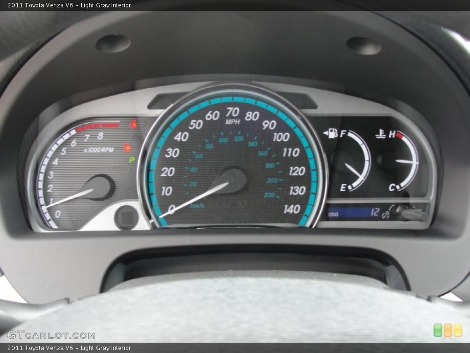 Light Gray Interior Gauges for the 2011 Toyota Venza V6 #48047879