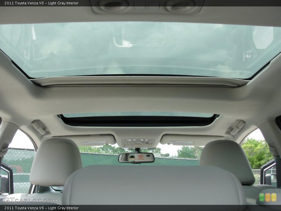 Light Gray Interior Sunroof for the 2011 Toyota Venza V6 #48048269