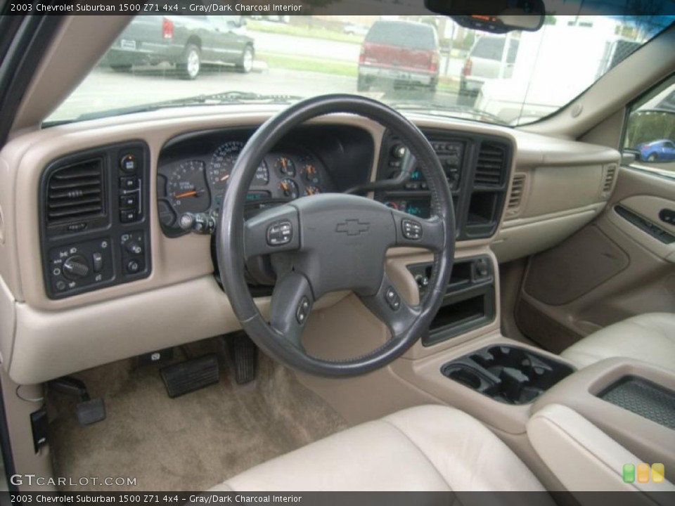 Gray/Dark Charcoal Interior Photo for the 2003 Chevrolet Suburban 1500 Z71 4x4 #48049802