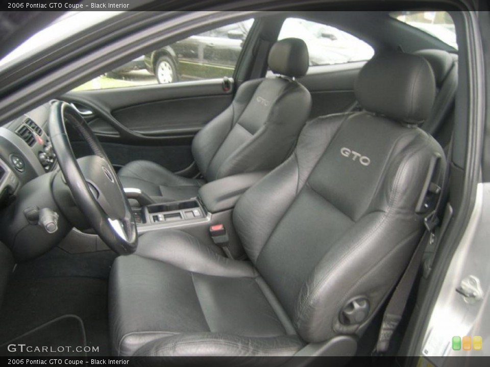 Black Interior Photo for the 2006 Pontiac GTO Coupe #48050819