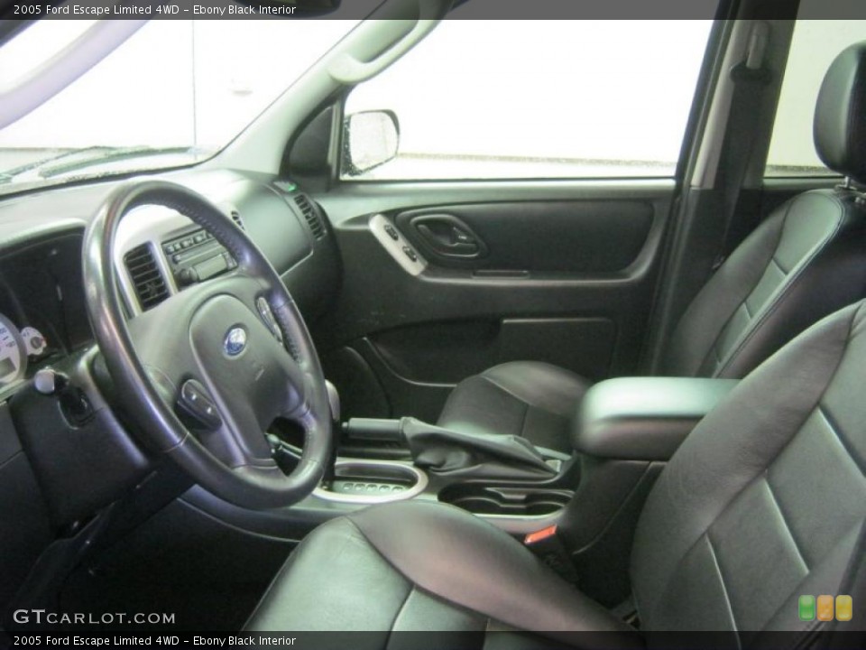 Ebony Black Interior Photo for the 2005 Ford Escape Limited 4WD #48051218