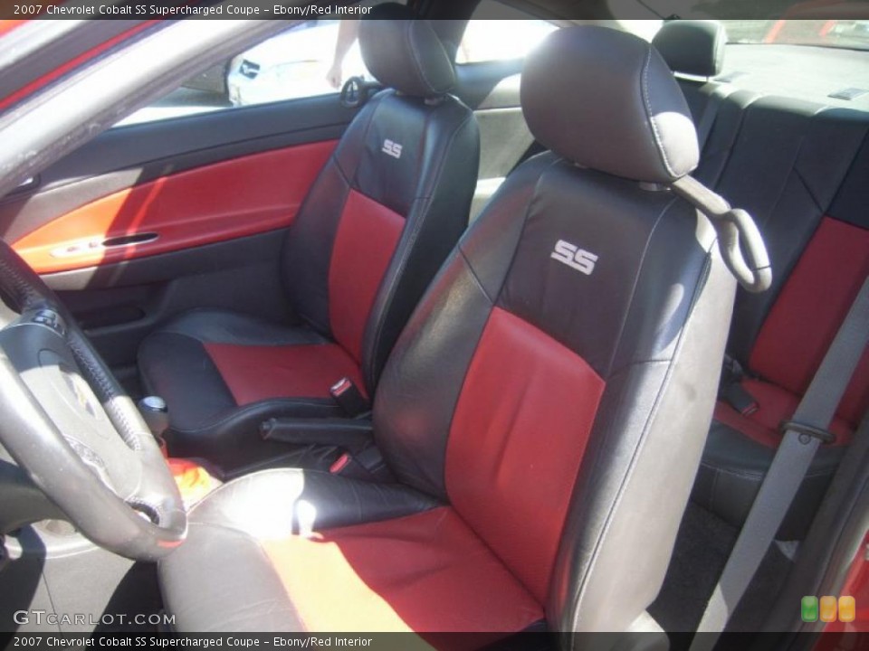 Ebony/Red Interior Photo for the 2007 Chevrolet Cobalt SS Supercharged Coupe #48051539