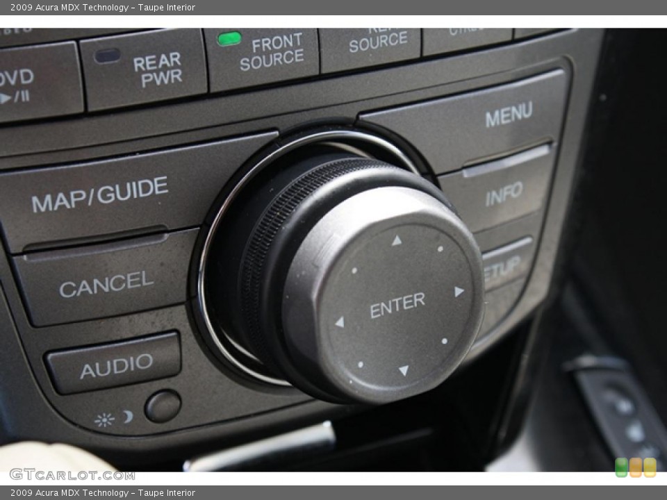 Taupe Interior Controls for the 2009 Acura MDX Technology #48052025
