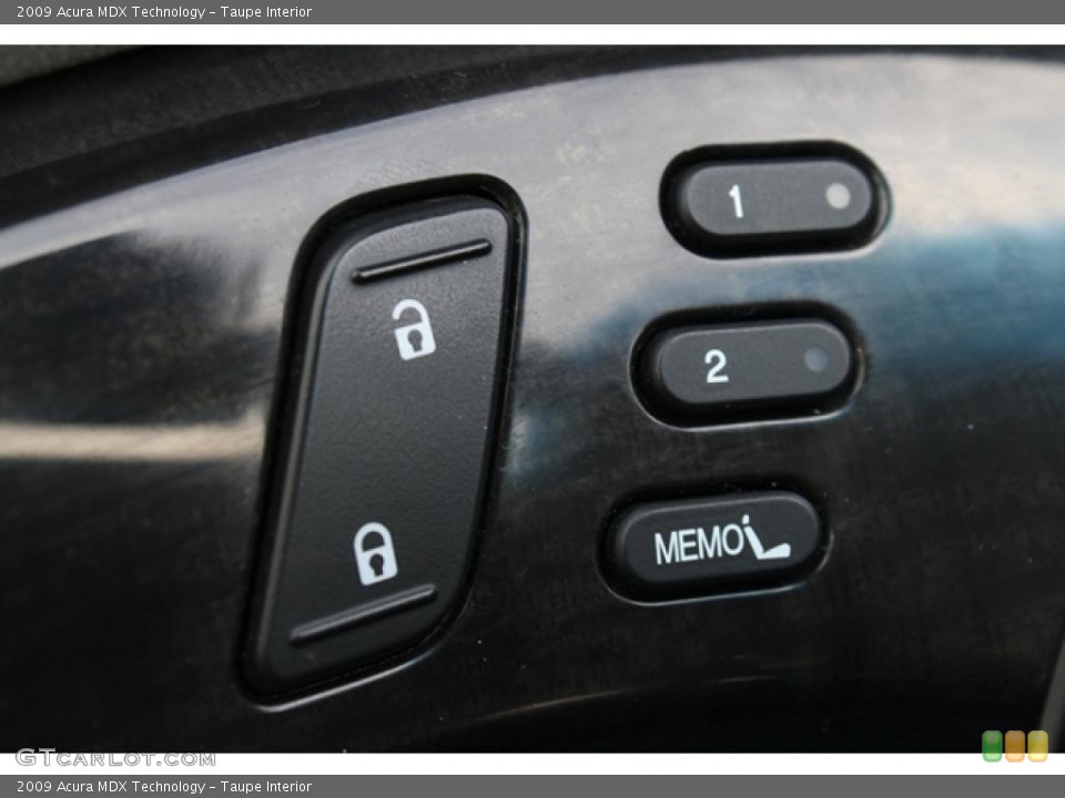 Taupe Interior Controls for the 2009 Acura MDX Technology #48052220