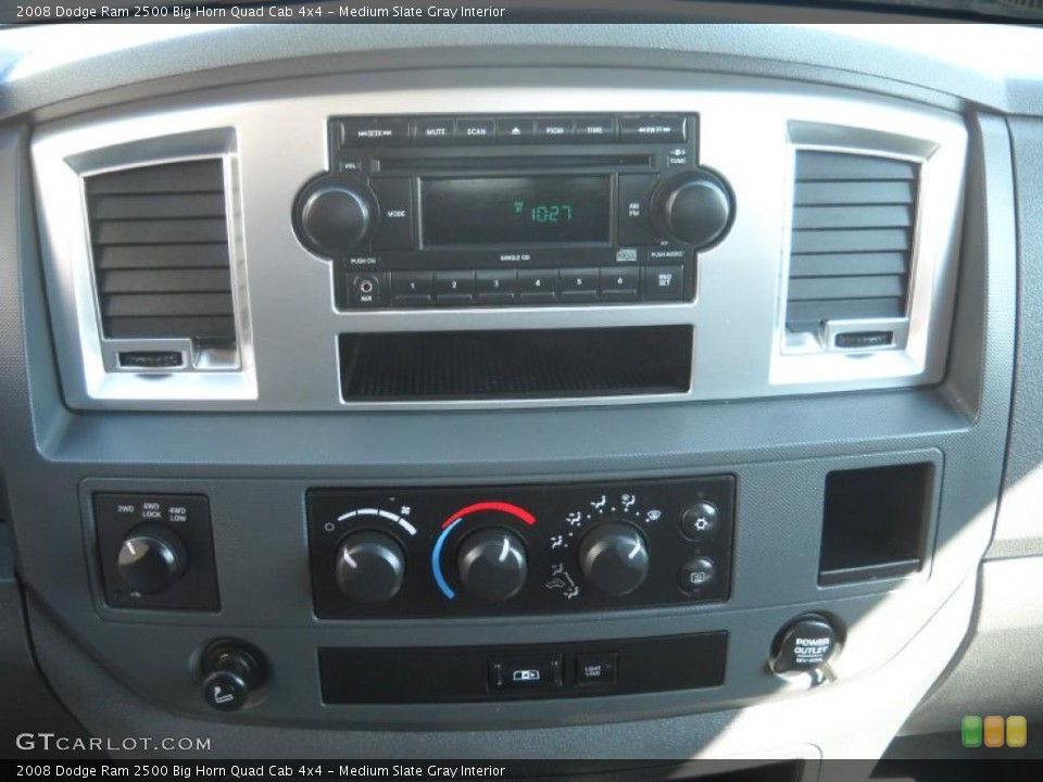 Medium Slate Gray Interior Controls for the 2008 Dodge Ram 2500 Big Horn Quad Cab 4x4 #48053372