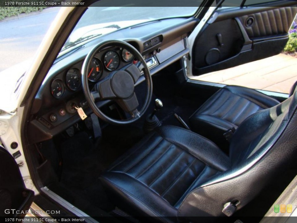 Black 1978 Porsche 911 Interiors