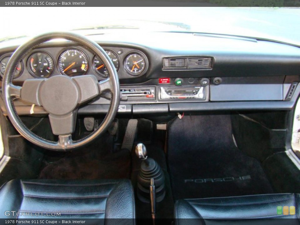 Black Interior Dashboard for the 1978 Porsche 911 SC Coupe #48054080