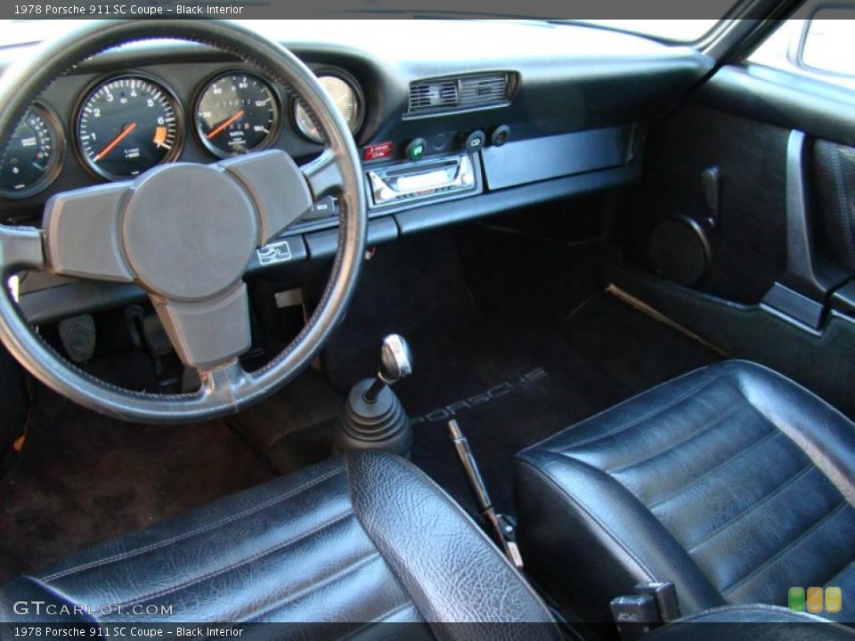 Black Interior Photo for the 1978 Porsche 911 SC Coupe #48054218