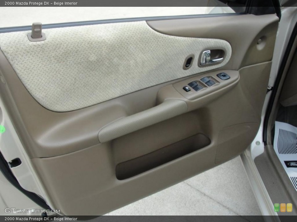 Beige Interior Door Panel for the 2000 Mazda Protege DX #48054359