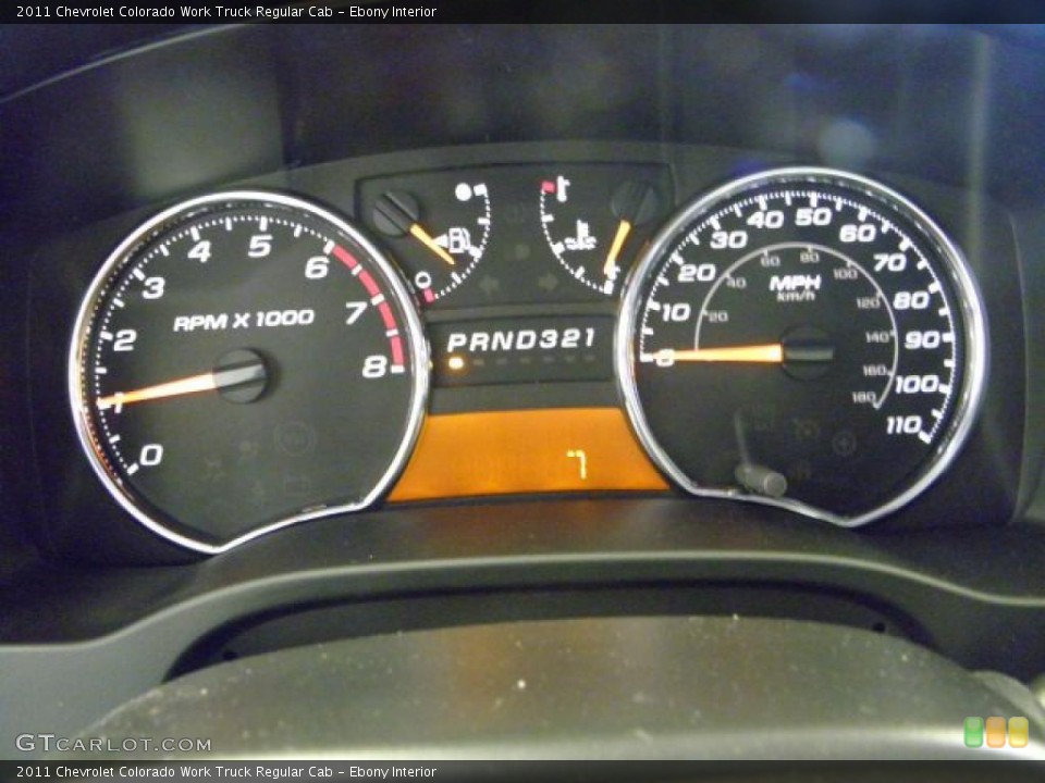 Ebony Interior Gauges for the 2011 Chevrolet Colorado Work Truck Regular Cab #48054563
