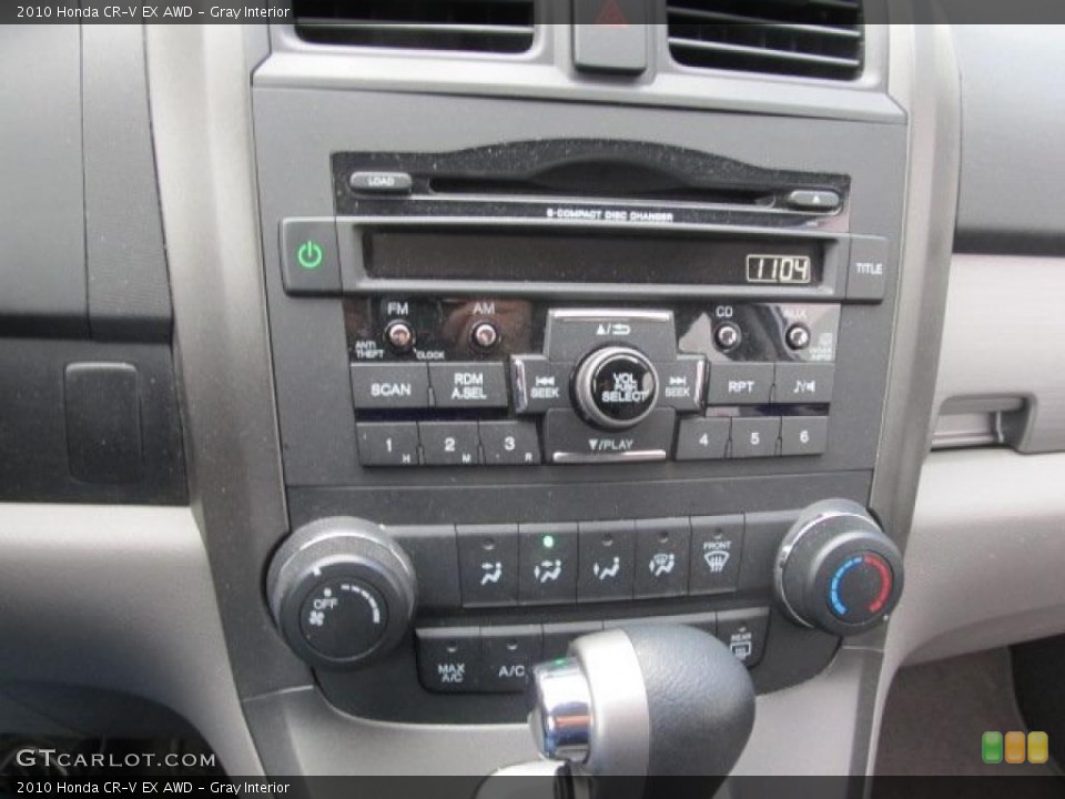 Gray Interior Controls for the 2010 Honda CR-V EX AWD #48055103